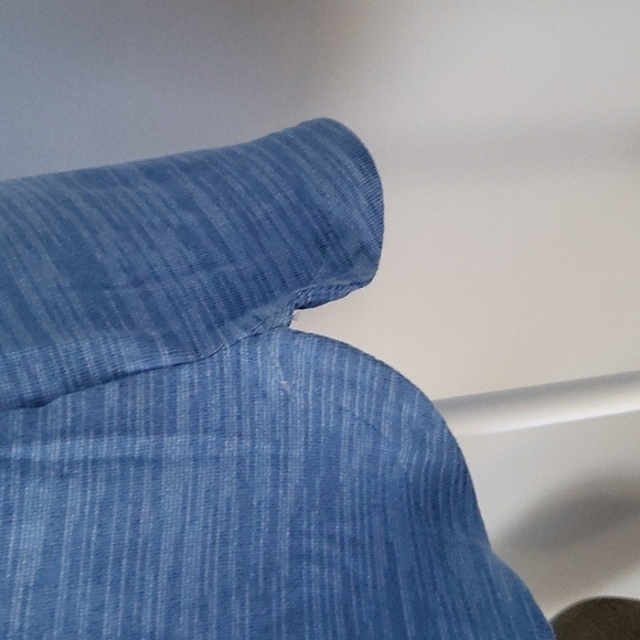 Croft & Barrow blue cowl neck blouse with 3/4 length sleeves NWT - Picture 5 of 6